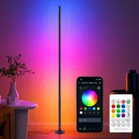 OEM RGB Stehlampe 120 cm, dimmbar, App & Fernbedienung, Musik-Sync