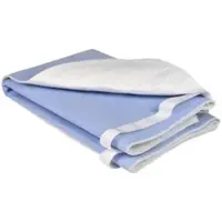 ABENA GmbH ABENA waschbare Bettschutzunterlage, mit Griffen, 85 x 75 cm, Weiche und angenehme Inkontinenzunterlage mit flüssigkeitssicherer Rückseite, 1 Karton = 36 Packungen à 1 Stück, Farbe: blau