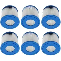 Merkloos Hot Tub Filter - 6er Pack Ersatzfilter - Starke Filtration - Kompatibel mit Bestway 58093 - Einfach zu Installieren - Hält Wasser Sauber - Schwimmbadfilter