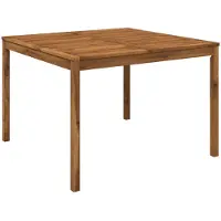 Syfax Gartentisch Natur 110 x 108,5 x 75 cm Massivholz Akazie