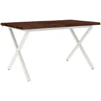 Syfax Live Edge Esstisch 140 x 70 x 75 cm Massivholz Akazie