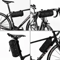 Markenlos Multifunktionale Fahrradtasche, 2,5 L Aufbewahrungstasche für Fahrräder, mit Schultergurt, ideal für Rennräder und Mountainbikes