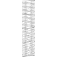 Syfax Gabione mit 3,5 mm Draht und 5x5 cm Maschen 50x10x200 cm
