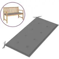 Madison Gartenbank Auflage Bankauflage Sitzpolster Bankkissen für Gartenbänke und Sitzbänke Polsterauflage Outdoor Sitzkissen 100 x 50 cm Grau 120 x 50 x 3 cm