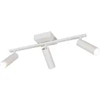 TRIO Deckenstrahler Dara, Länge 46 cm, grau, Metall, 3-flg.