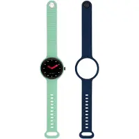 Hip Hop Smartwatch Hero NEXT Damen-Smartwatch mit 2 austauschbaren Silikonarmbändern Smartwatch mit Display Bluetooth 5 Gesundheits und Sportfunktionen Grün