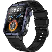 Trevi T-FIT 500 S Smartwatch mit AMOLED-Display Always On Full Touch kabellose Anrufe Schlafüberwachung Schritte Herzfrequenz wasserdicht Blau