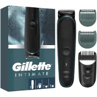 Gillette Body und Intimate Elektrischer Körperrasierer i5 Schwarz Intimate i5 für den Intimbereich für Männer Trimmer