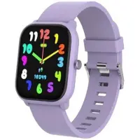 Celly Smartwatch für Kinder mit Silikonarmband Herzfrequenzmesser Spiele Bluetooth dedizierte App Fit4Kid Akkulaufzeit bis zu 4 Tagen Farbe Violett