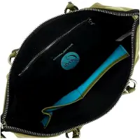Markenlos Damenhandtasche G3 Plus L Basic aus Leder in Grün