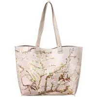 Markenlos Mandelbaum Silber - Handtasche Vindent Van Gogh NEUHEIT 2018 für Damen
