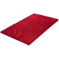 Kleine wolke "Saturn", Badvorleger, Badezimmer Teppich" Höhe 25 mm rutschhemmend beschichtet fußbodenheizungsgeeignet Badteppich, Uni Farben, modernes Design, Hoch-Tief Effekt