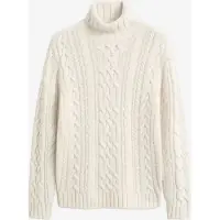 Gant für Herren. 8080008 Beigefarbener Rollkragenpullover (M), Lässig, Wolle, Klassisch