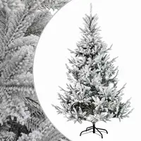 Syfax Künstlicher klappbarer Weihnachtsbaum 210 cm PVC und Metall