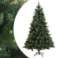 Syfax Künstlicher klappbarer Weihnachtsbaum 240 cm PVC und Metall