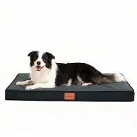 Merkloos Hundebett orthopädisch Hundekorb Hundematte - Eierkistenschaum - Wasserdicht - Waschbar - 91 x 69 x 7,6 cm