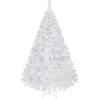 Merkloos Künstlicher Weihnachtsbaum Christbaum Tannenbaum - 183 cm - 598 Zweige - Weiß - Klappbarer Ständer