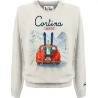MC2 SAINT BARTH Heron Print Round-neck Sweater Print cortina j arrive 10 emb (00243M) L