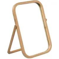 Merkloos Standspiegel Spiegel - Drehbar - 39 cm - Bambus - Mit Glas