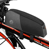Merkloos Fahrradrahmentasche Oberrohrtasche Rahmentasche - Wasserdicht - Klettverschluss - Mountainbike und Rennrad - Schwarz
