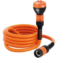 Merkloos Gartenschlauch Wasserschlauch - 15 m - 5 Strahlarten - Ultraleicht - Schnellkupplung