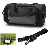 Merkloos Lenkertasche Fahrradtasche Handyhalter - 3 Liter - Wasserdicht - Schwarz - Touchscreen-Fenster