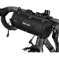 Merkloos Fahrradlenkertasche Lenkertasche - 2,4 L - Wasserdicht - mit Schultergurt - 24,5 x 10 cm - Für Rennrad und Mountainbike