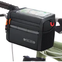 Merkloos Lenkertasche Fahrradtasche Lunchtasche - Isoliert - 4 Liter - 25 x 12 x 18 cm - Mit Smartphone-Fenster