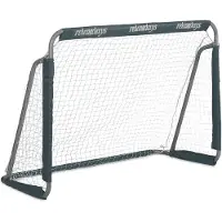 Merkloos Fußballtor Fußballgoal Gartentor - Grau - 110 x 150 x 75 cm - Metall und Polyester