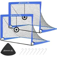 Merkloos Aber das Fußball-Pop-up-Tor – Fußballtor – 120 x 90 x 90 cm – Transporttasche – Für Garten und Training