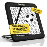 Merkloos Fußballrebounder Torwandtrainer - Stufenlos verstellbar - Robuster Rahmen - Für Schuss- und Passtraining