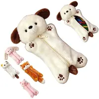 OEM Plüsch-Etui mit Tiermotiv, Federtasche, für Kinder, Schule und Büro