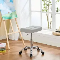 Dripio Sattelhocker mit Rollen, höhenverstellbar 17-21", grau