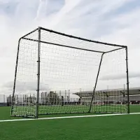 Merkloos Fußballtor Fußballgoal Hallenfußballtor - 3 x 2 m - Verzinkter Stahl - Wetterfest - Mit UV-beständigem Netz