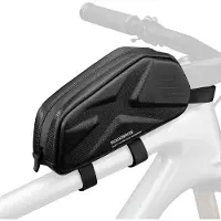 Merkloos Rahmentasche Fahrradtasche Lenkertasche - 1,4 Liter - Wasserabweisend - Mit Tragegurten - Schwarz