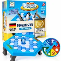 Merkloos Gesellschaftsspiel Familienspiel - Kinderspiel ab 3 Jahren - 2 bis 4 Spieler - Zum Abschlagen von Eisschollen - Lerneffekt Planung und Taktik
