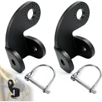 Merkloos Fahrradanhänger Kupplung Fahrradkupplung Anhängerkupplung - Set mit 2 Stück - Edelstahl - Für Fahrrad und E-Bike