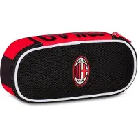 Merkloos Federmäppchen Schlamperetui - Oval - Polyester - 23 x 10 x 5,5 cm - Schwarz - Für die Schultasche