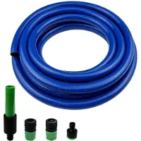 Merkloos PVC-Gartenschlauch – 5 Meter mit Kunststoff-Schnellanschluss