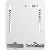 Cws Clear+ Tampon- und Bindenspender, weiß, Robuster Bindenspender mit zwei integrierten Sichtfenstern, Maße (H x B x T): 250 x 200 x 105 mm