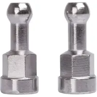 Merkloos Fahrradanhänger Kupplung Ersatzteil - M10 x 1,0 mm - Adapter für 10 mm feste Achse - 1 Set linke und rechte Adapter