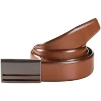 MONTI Koppelgürtel "BERLIN", Herren, Gr. 90, braun (light braun uni), Materialmix, unifarben, Gürtel Koppelgürtel, 3,5 cm breit, Klassisch-Business, Koppelschließe