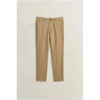 Gant für Herren. 1501000 Beige Chino-Hose im Slim Fit (34/34), Braun, Lässig, Baumwolle, Klassisch