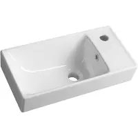 Sapho NUALI Keramik-Waschbecken 50x25cm, rechts/weiss