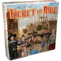 Merkloos Brettspiel – Ticket to Ride: Amsterdam-Edition – Für 2 bis 4 Spieler – Ab 8 Jahren – Englische Sprache