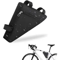 Merkloos Frametas Fahrradtasche - Dreieckig - Wasserdichtes Nylon - Schwarz - Für Mountainbike und Rennrad