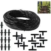 Merkloos Gartenschlauch Wasserschlauch Bewässerungsschlauch - 20 m - PVC - Flexibel - UV-beständig - 22 Anschlussteile