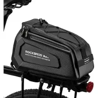 Merkloos Fahrradtasche Gepäckträgertasche Radtasche - 9 Liter - Wasserdicht mit Regenhülle - Reflektierend - 33,5 x 20 x 22 cm - Für Fahrrad und Reisen