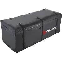 Selius Transportanhänger-Kupplung - 152 x 61 x 61 cm - 20 Liter Fassungsvermögen - PVC-Abdeckung - Schwarz - Wasserdicht - Faltbar