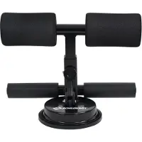 Merkloos Bauchtrainer Sit-up-Trainer Fußtrainer - Saugnapf 12,5 cm - 3-fach höhenverstellbar - Kompakt